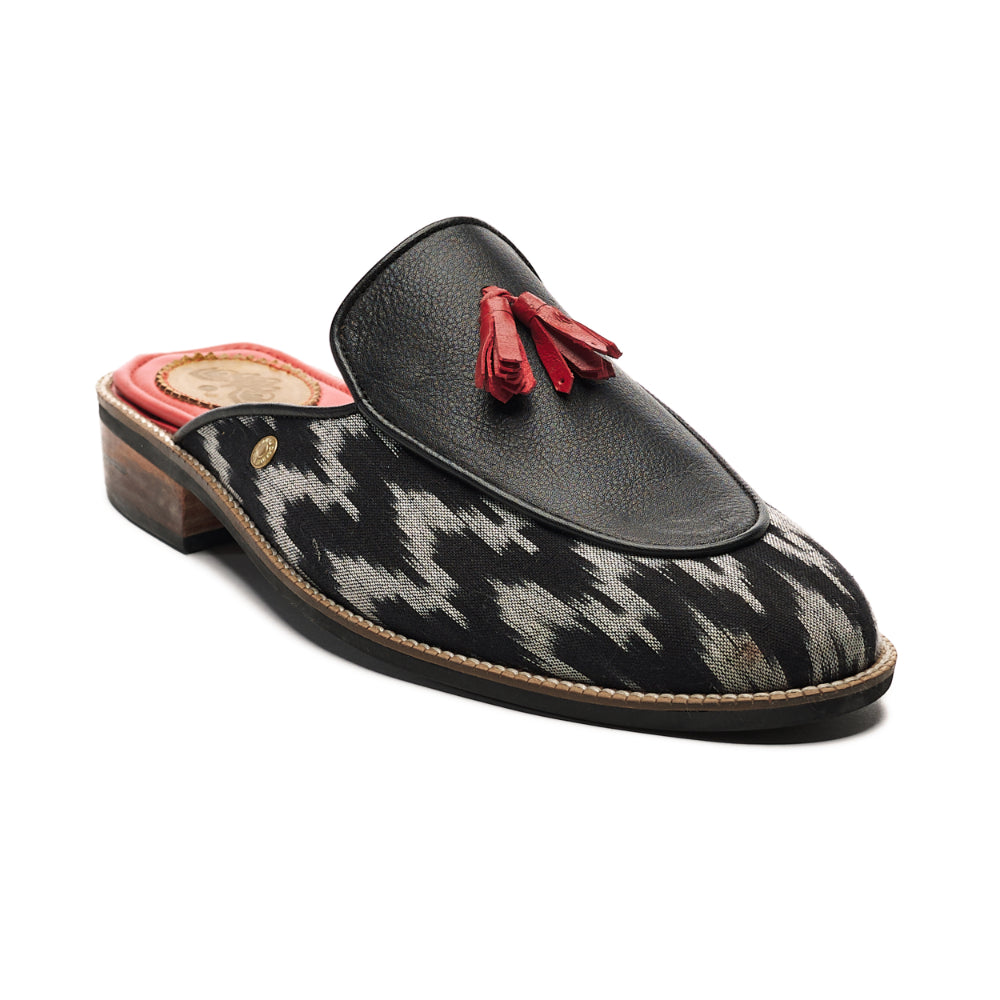 Ikat Mules Men – Coal