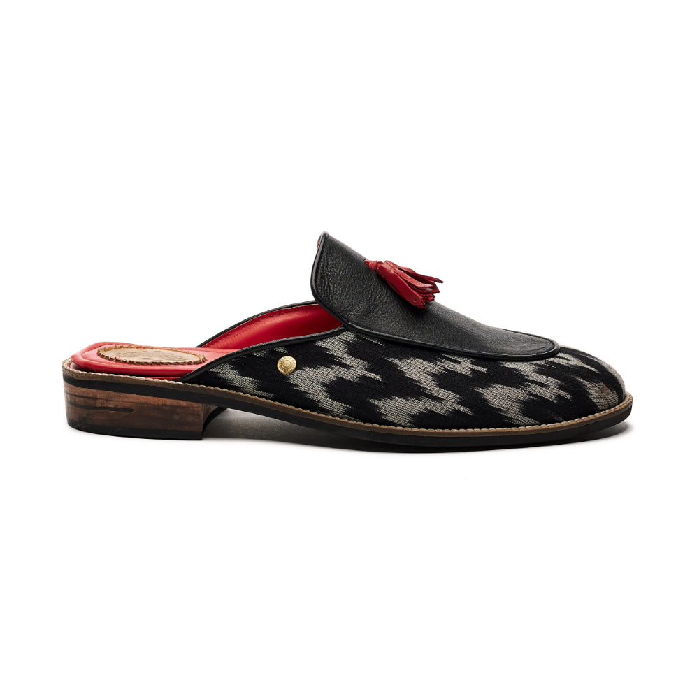 Ikat Mules Men – Coal