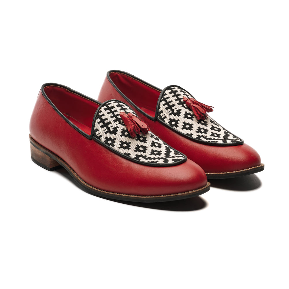Texo Loafers Men – Crimson