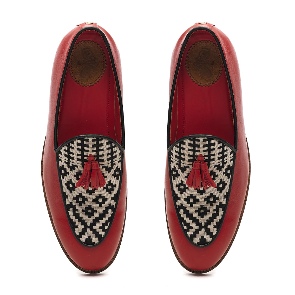 Texo Loafers Men – Crimson