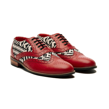 Texo Oxford Brogues Men – Crimson
