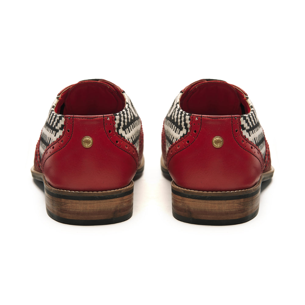 Texo Oxford Brogues Men – Crimson