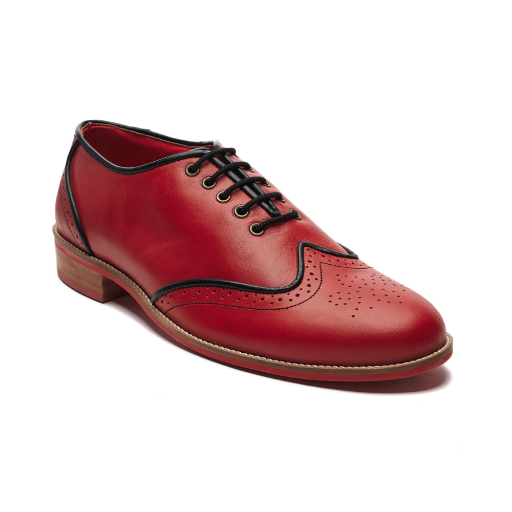 Core Brogues Men – Crimson