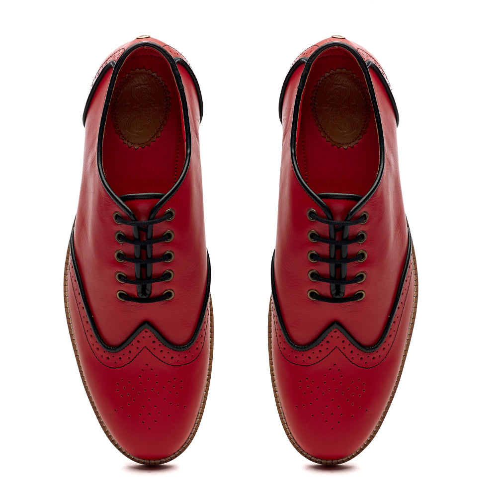 Core Brogues Men – Crimson