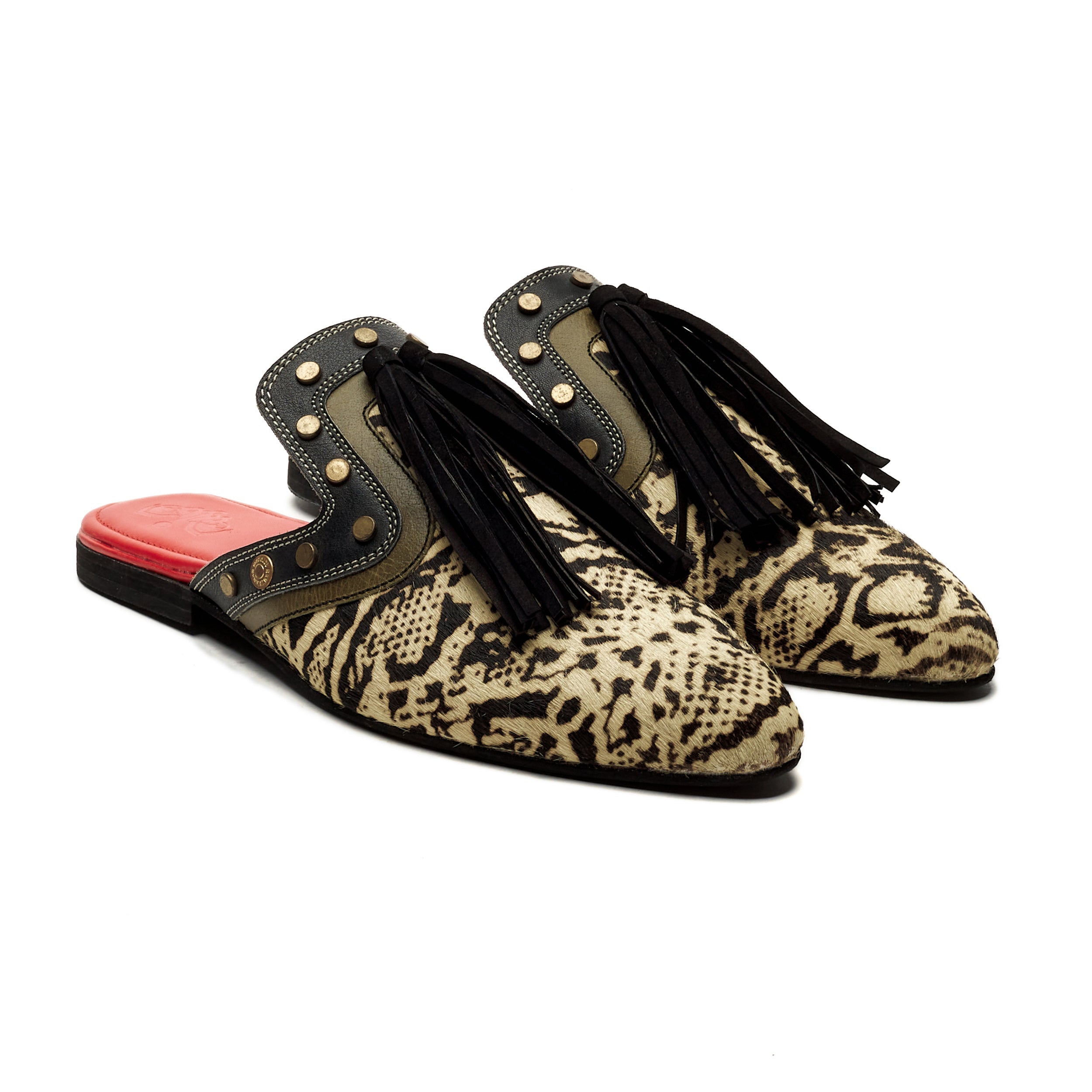 Python Cone Mules Women