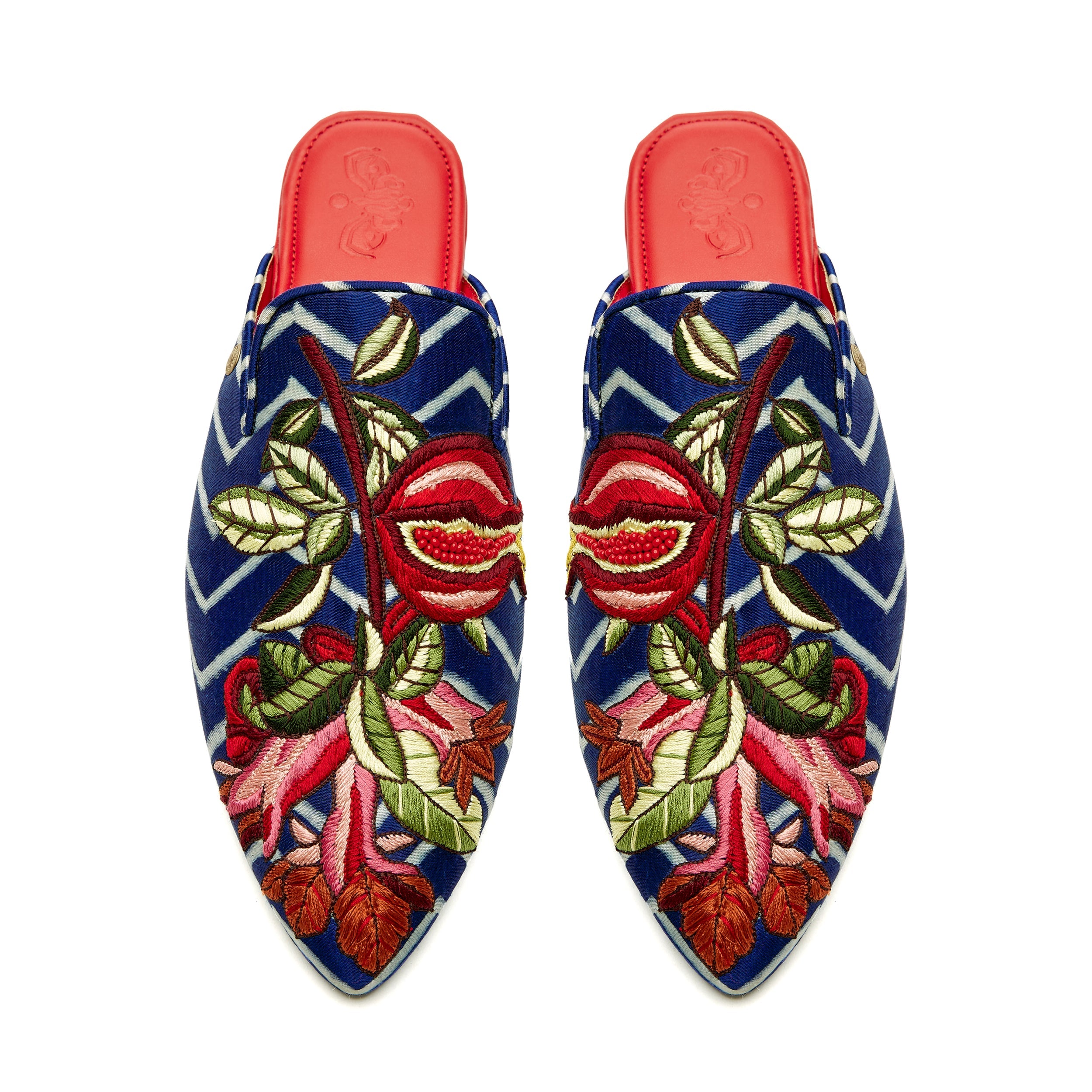 The Precious Pomegranate Cone Mules Women