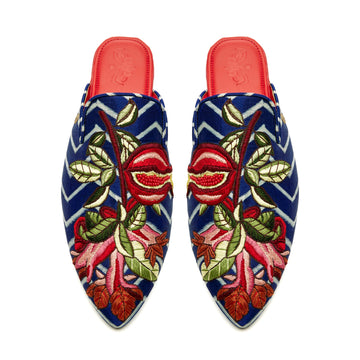 The Precious Pomegranate Cone Mules Women