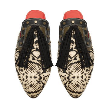 Python Cone Mules Women