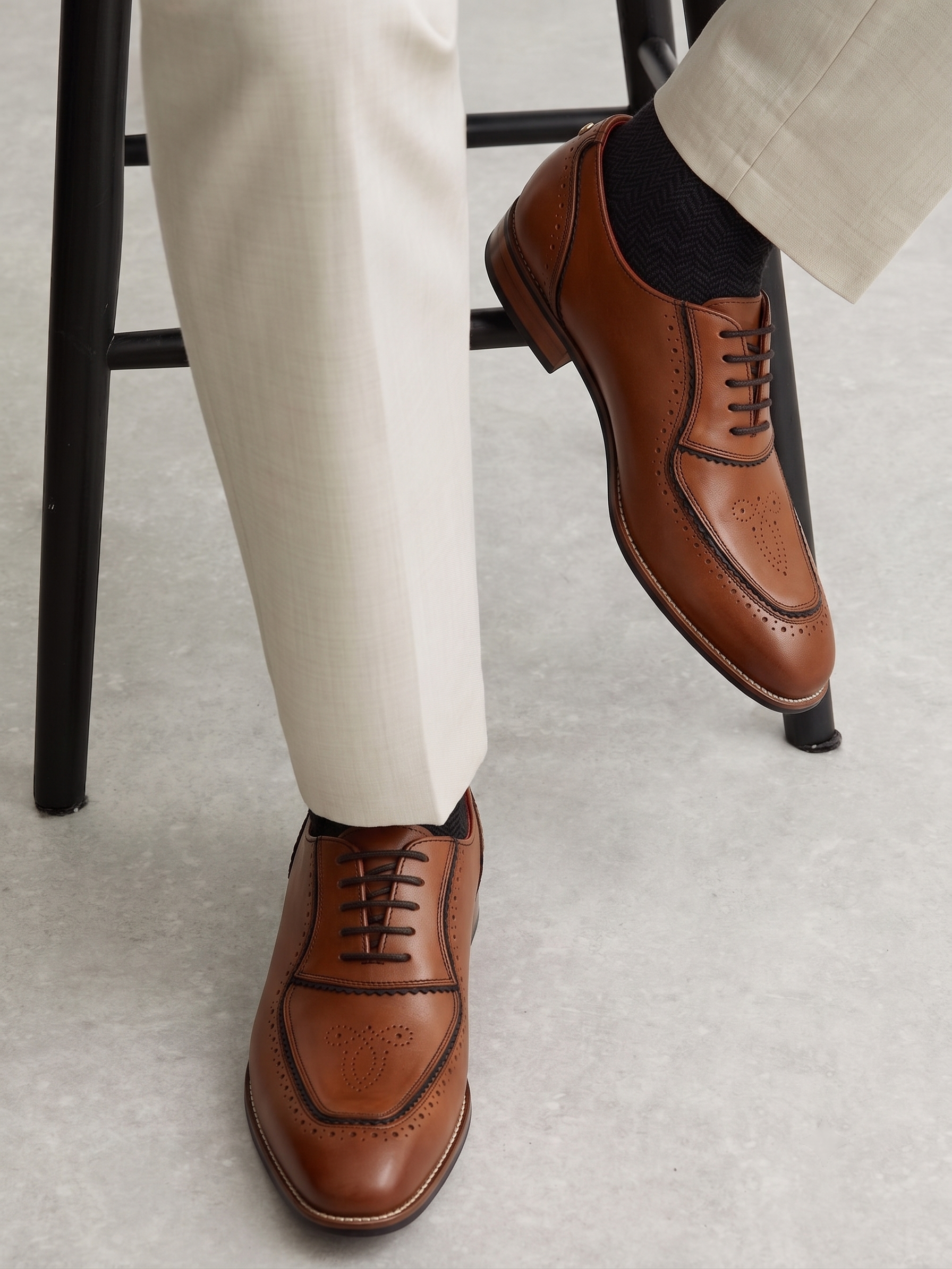 Maharaja Oxford Brogues Men – Cedar