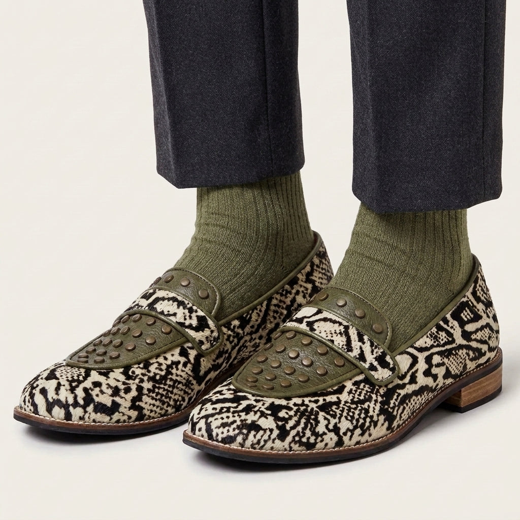 Python Penny Loafers Men